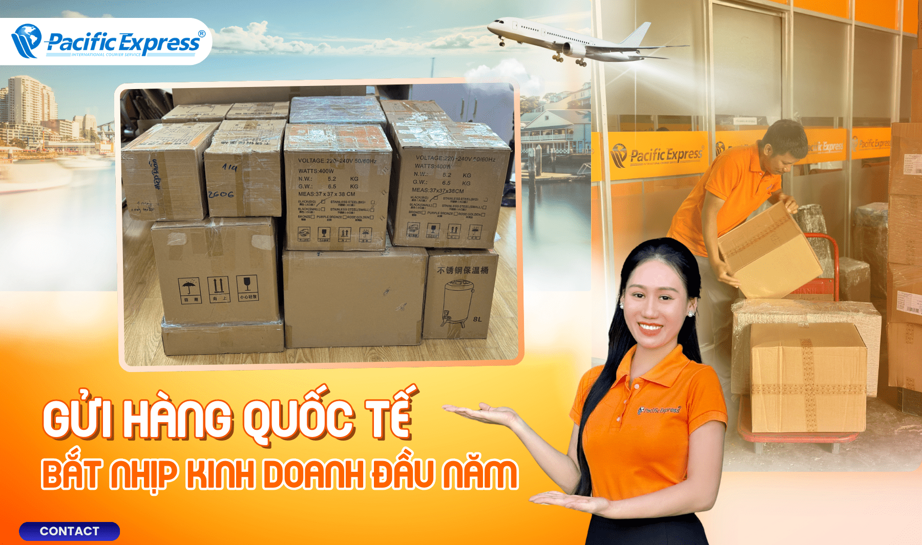 Pacific Express - Gửi hàng kinh doanh sau Tết